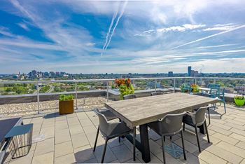 Rooftop terrace with bbqs